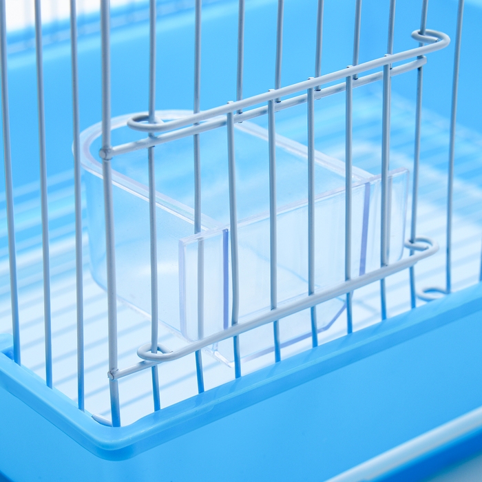Клетка для птиц укомплектованная Bd-1/4f, 30 х 23 х 39 см, голубая (фасовка 12 шт) Клетка для птиц укомплектованная Bd-1/4f, 30 х 23 х 39 см, голубая (фасовка 12 шт)