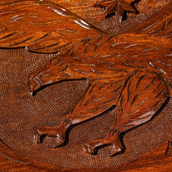 Нарды ручной работы  Нарды ручной работы "Орел атакующий" с ручкой, 60х30 см, с шахматным полем, массив ореха, Армения