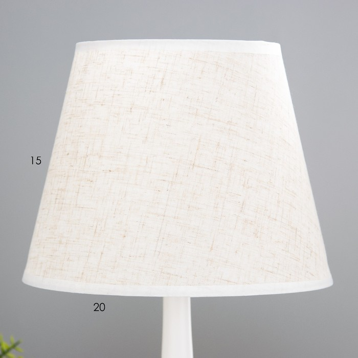 Лампа настольная 16155/1 E27 40Вт белый 19,5х19,5х34 см RISALUX