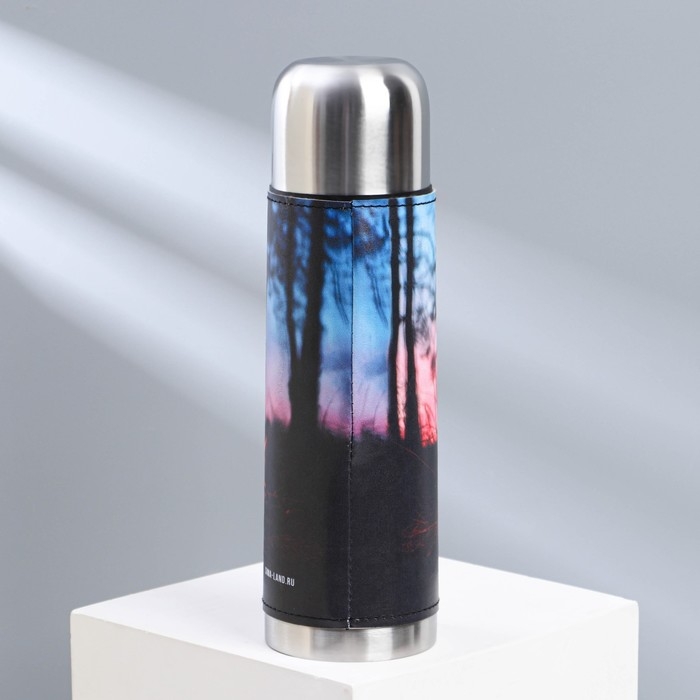 Термос «Огонь» в кожзаме, MODE FORREST, 750 мл, время сохранения тепла 16-18 ч Термос «Огонь» в кожзаме, MODE FORREST, 750 мл, время сохранения тепла 16-18 ч