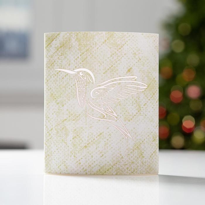 Светодиодная фигура «Колибри» 13 × 16 × 5 см, картон, батарейка ААх2 (не в комплекте), свечение тёплое белое Светодиодная фигура «Колибри» 13 × 16 × 5 см, картон, батарейка ААх2 (не в комплекте), свечение тёплое белое