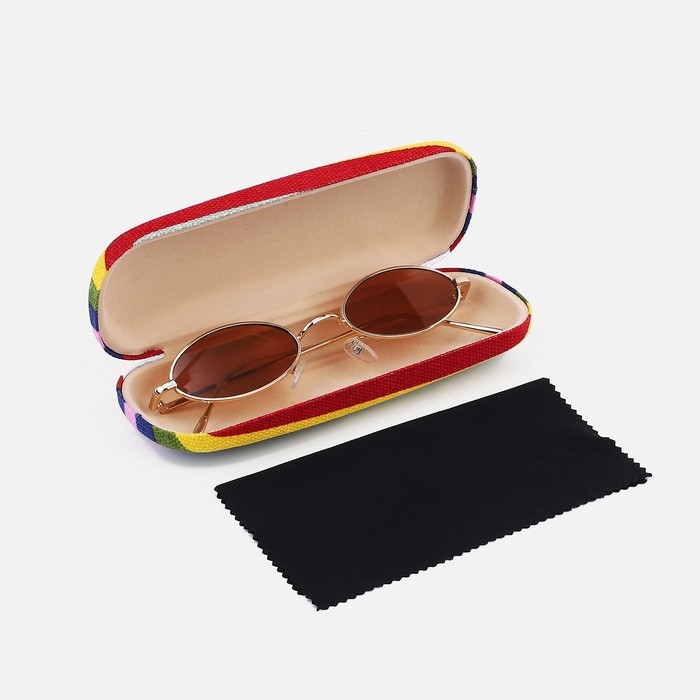 Футляр для очков на хлопушке, длина 16 см, цвет разноцветный Футляр для очков на хлопушке, длина 16 см, цвет разноцветный