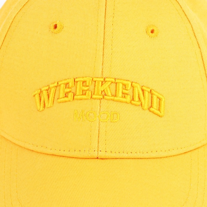 Кепка женская Weekend, цвет жёлтый, р-р 56