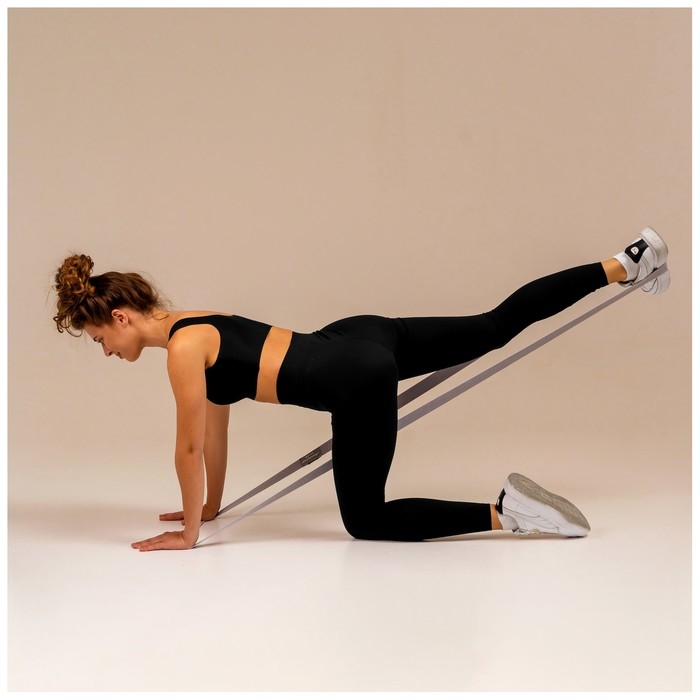 Набор из 3 петель для фитнеса ONLYTOP: нагрузка 18, 27, 36 кг, 204х4 см Набор из 3 петель для фитнеса ONLYTOP: нагрузка 18, 27, 36 кг, 204х4 см