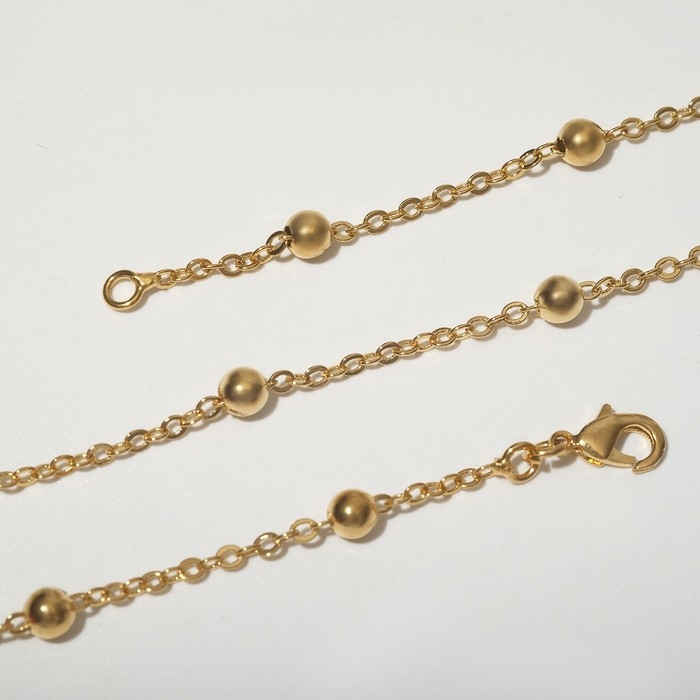 Цепь «Эйфория» мелкие бусины, цвет золото, ширина 4 мм, L=45 см Цепь «Эйфория» мелкие бусины, цвет золото, ширина 4 мм, L=45 см