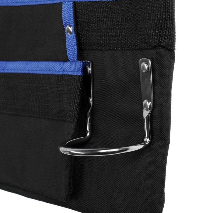 Сумка-пояс ТУНДРА, одинарная, держатель для молотка, 3 кармана Сумка-пояс ТУНДРА, одинарная, держатель для молотка, 3 кармана