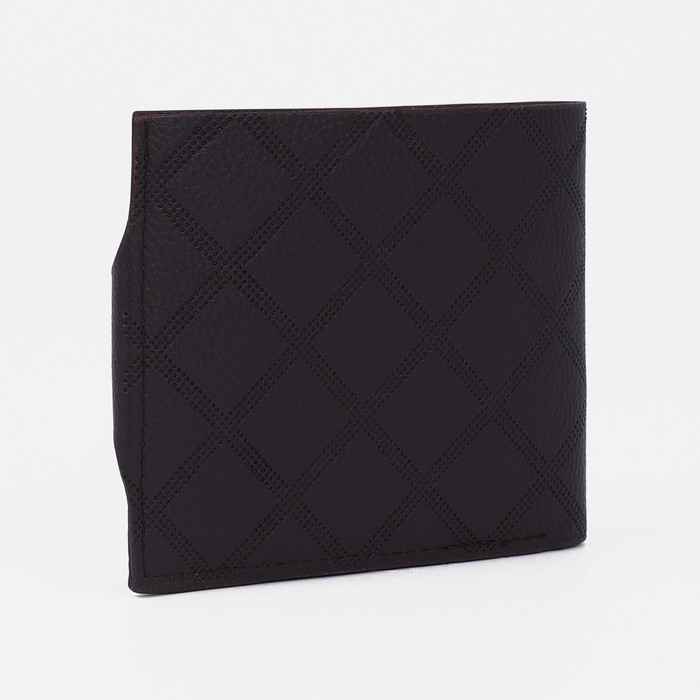 Портмоне мужское на магните, отдел для купюр, для карт, для монет, цвет тёмно-коричневый Портмоне мужское на магните, отдел для купюр, для карт, для монет, цвет тёмно-коричневый