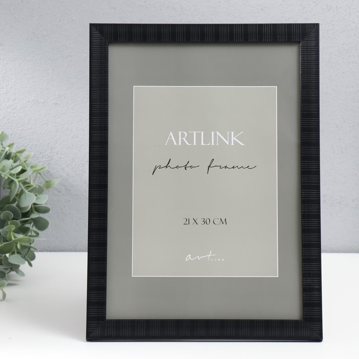 Фоторамка пластик Фоторамка пластик "Alan" 21x30 см, чёрный