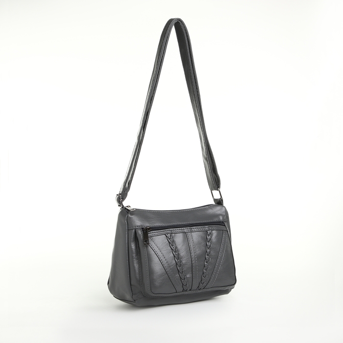 Сумка женская на молнии, цвет серый Сумка женская на молнии, цвет серый