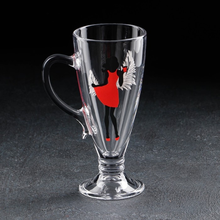 Кружка стеклянная «Мисс», для чая/кофе, 250 мл, МИКС Кружка стеклянная «Мисс», для чая/кофе, 250 мл, МИКС