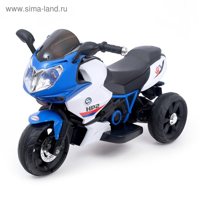 Электромобиль «Супербайк», USB, световые эффекты, цвет синий Электромобиль «Супербайк», USB, световые эффекты, цвет синий