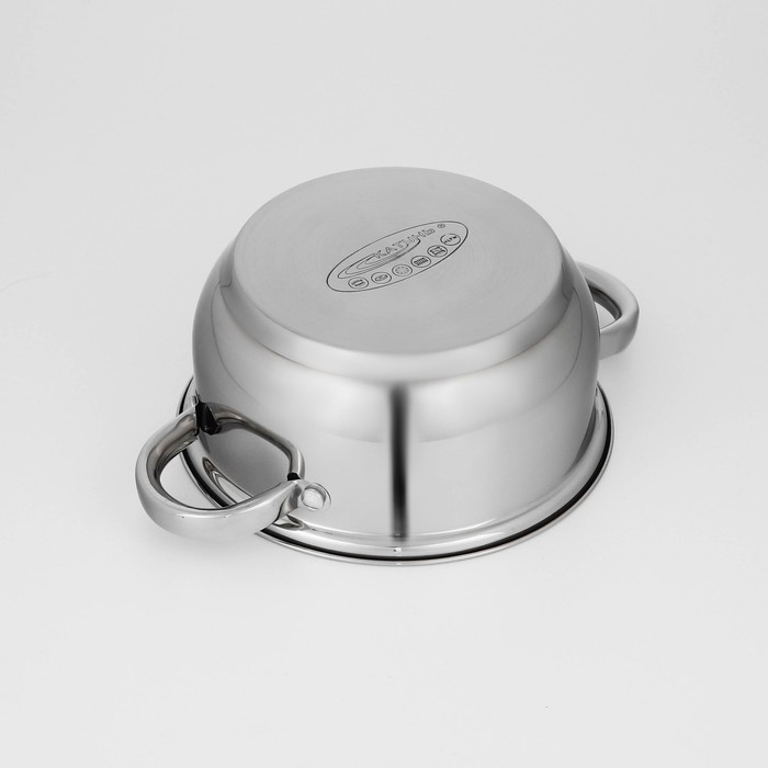 Набор кастрюль «Гретта», 2 предмета: 2,2; 4,2 л, капсульное дно, индукция Набор кастрюль «Гретта», 2 предмета: 2,2; 4,2 л, капсульное дно, индукция