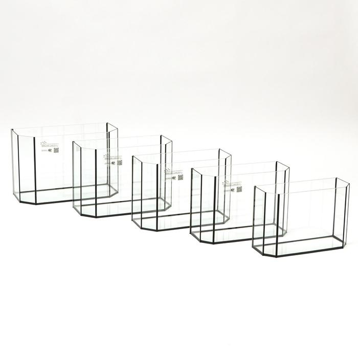 Комплект аквариумов Комплект аквариумов "Матрешка" - 5 шт, Панорамные, без крышек, 15 л, 20 л, 25 л ,30 л ,40 л