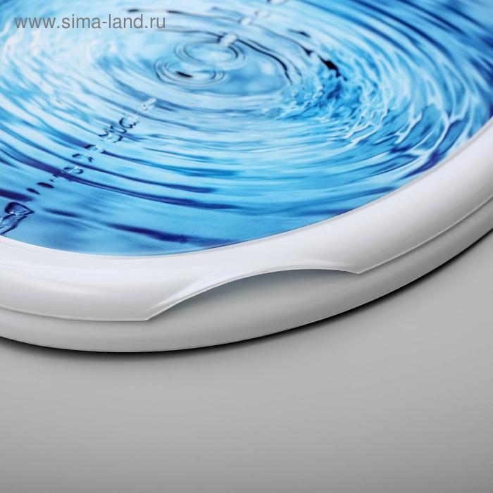 Сиденье для унитаза «Декор. Капли», 44,5×37,5 см, с крышкой, белое Сиденье для унитаза «Декор. Капли», 44,5×37,5 см, с крышкой, белое