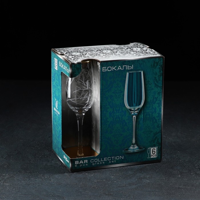 Набор бокалов «Венский лес», стеклянный, 210 мл, 6 шт Набор бокалов «Венский лес», стеклянный, 210 мл, 6 шт