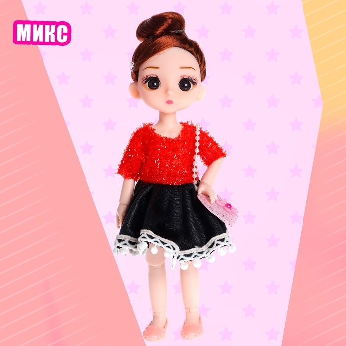 Кукла модная шарнирная «Челси» в платье, МИКС Кукла модная шарнирная «Челси» в платье, МИКС