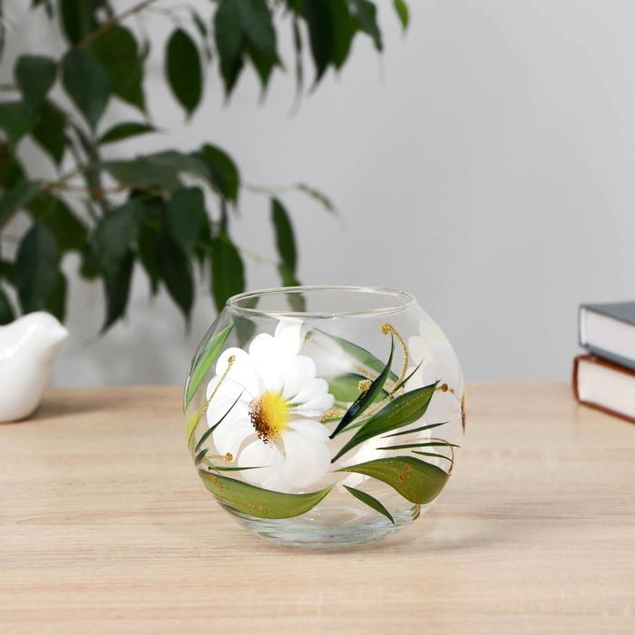 Ваза Ваза "Ромашка" d-7,5х11,5х10,5 см (0,85л)