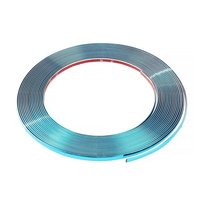 Профиль декоративный гибкий TORSO, хром, 10 мм, рулон 13 м Профиль декоративный гибкий TORSO, хром, 10 мм, рулон 13 м