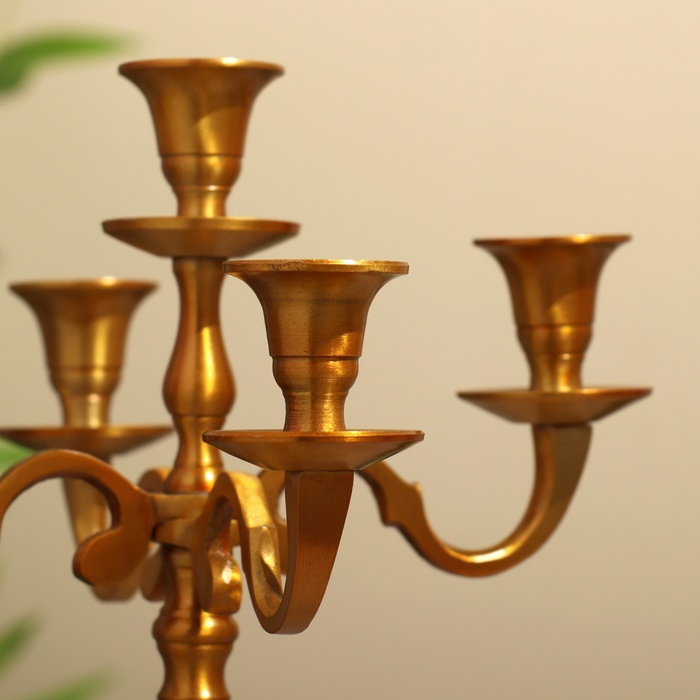 Подсвечник  Подсвечник "Джания" на 5 свечей 18х18х35 см, алюминий