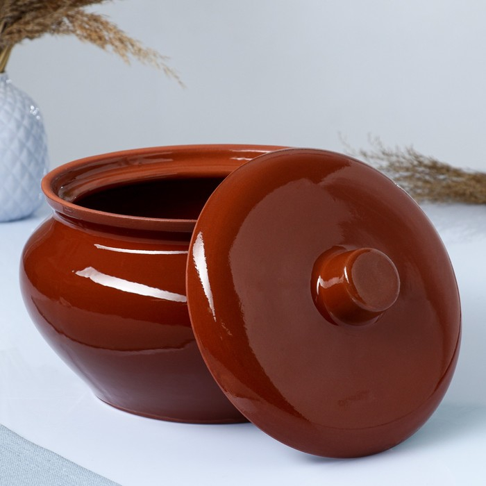 Жаровня коричневая, 3л, без ручек Жаровня коричневая, 3л, без ручек