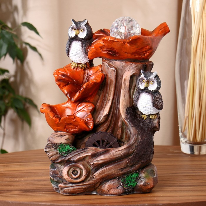 Фонтан  Фонтан "Совушки" 21х28 см (с подсветкой)