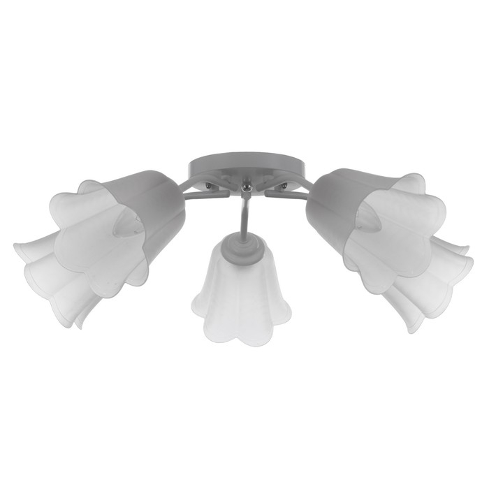 Люстра Люстра "Онлайн" (цветок) 5х15Вт Е27 МОДЕЛЬ: BR 00211 белый/прозрачный