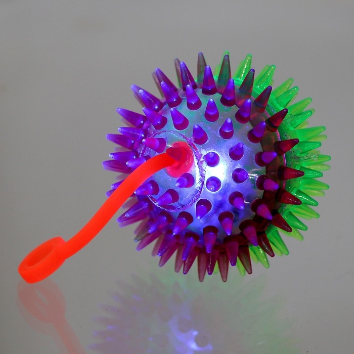 Мяч световой на резиночке, 6,5 см, прозрачный, набор 3 шт, МИКС Мяч световой на резиночке, 6,5 см, прозрачный, набор 3 шт, МИКС