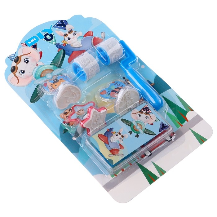 Печать цветная «Зверята» , набор 3 шт., ролик-печать с 2 насадками, штемпельная подушка Печать цветная «Зверята» , набор 3 шт., ролик-печать с 2 насадками, штемпельная подушка