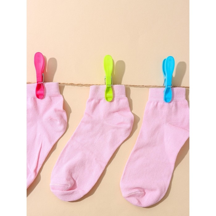 Прищепки бельевые Доляна «Ложки», 8,2×1,7×3,5 см, 24 шт