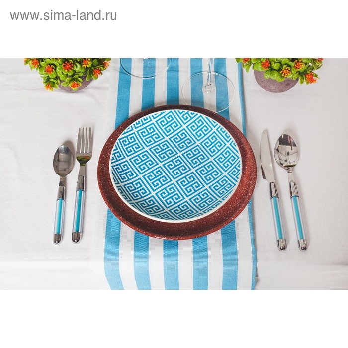 Тарелка плоская «Мрамор», d=24 см Тарелка плоская «Мрамор», d=24 см