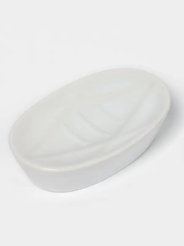 Набор аксессуаров для ванной комнаты Доляна &laquo;Геометрия&raquo;, 4 предмета, дозатор, мыльница, два стакана, белый