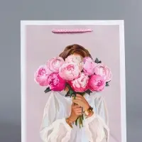 Пакет подарочный "Момент для себя" ламинированный 18 х 22,3 х 10 см