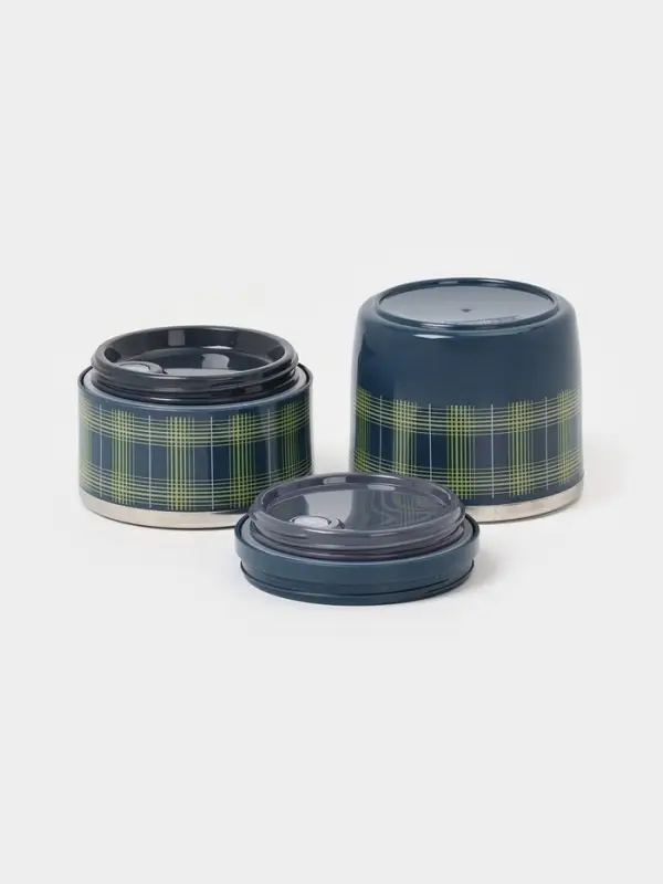 Ланч бокс TAKE IT EASY &laquo;Аланхе&raquo;, 1.08 л, 2 уровня, нержавеющая сталь, синий