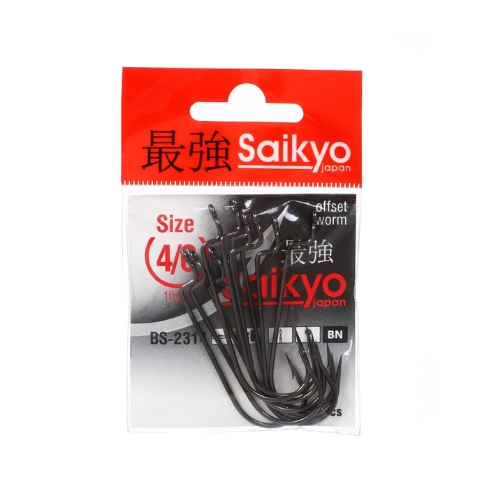 Крючки Saikyo BS-2314 BN № 4/0, 10 шт Крючки Saikyo BS-2314 BN № 4/0, 10 шт