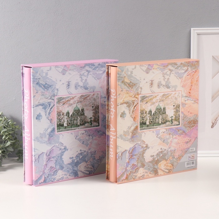 Фотоальбом на 800 фото 10х15 см Фотоальбом на 800 фото 10х15 см "Прогулка у собора" в коробке МИКС 5,5х30,5х33,5 см