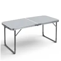 Стол складной ССТ-3, 102&times;50&times;44.5/61 см, металлик