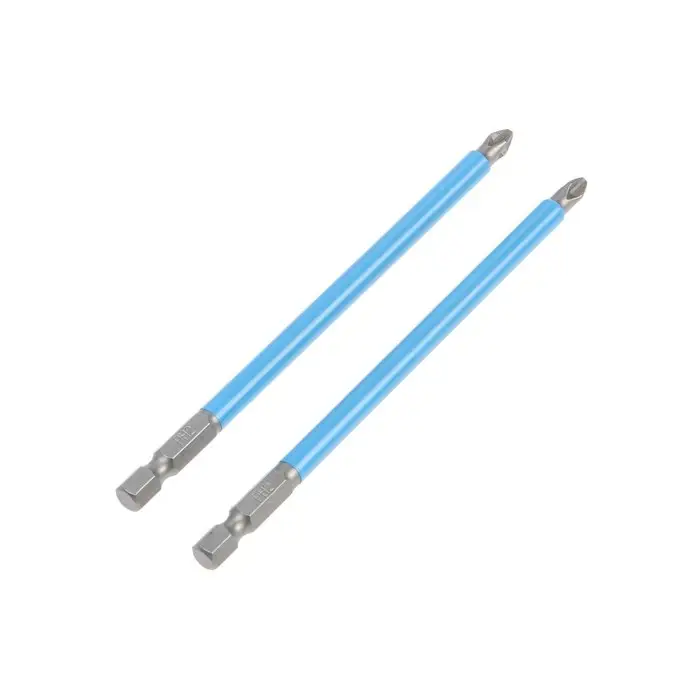 Биты ТУНДРА, намагниченные, сталь CrV, PH2&times;127 мм, 2 шт.