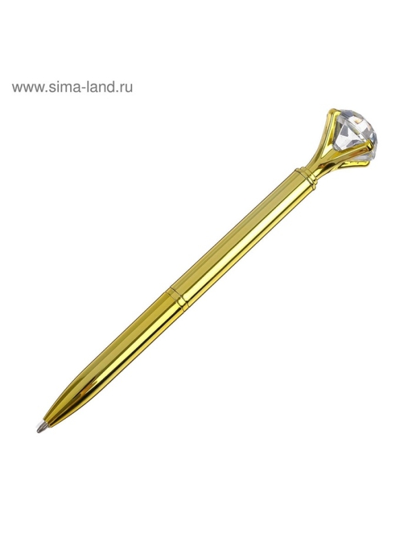 Ручка шариковая-прикол МИКС Кристал со стразами