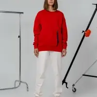 Свитшот унисекс Kosmos 2.0, красный, размер XL/ XXL