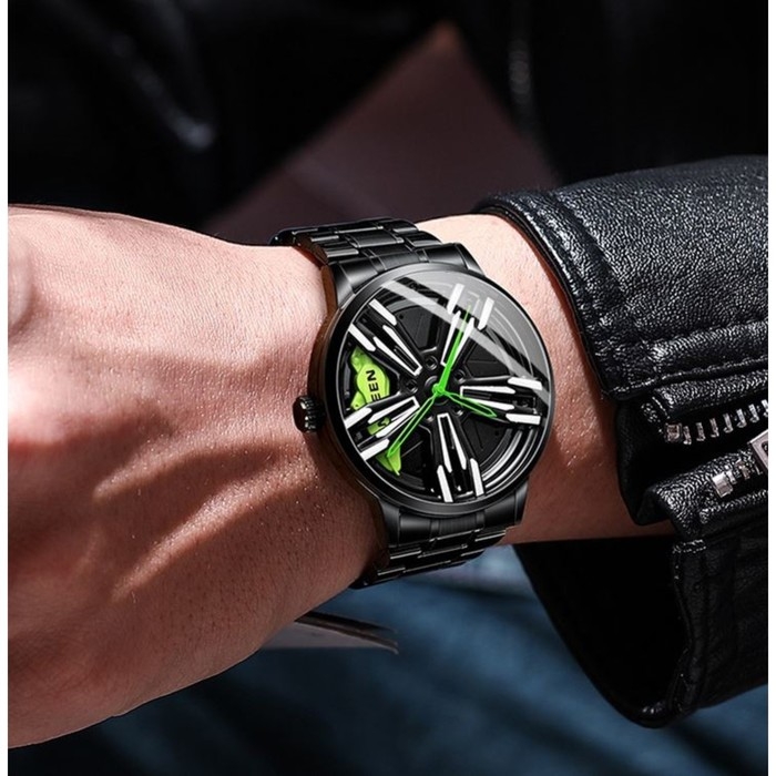 Часы наручные кварцевые мужские, d-4.4 см, ремешок l-26 см, 3 АТМ Часы наручные кварцевые мужские, d-4.4 см, ремешок l-26 см, 3 АТМ