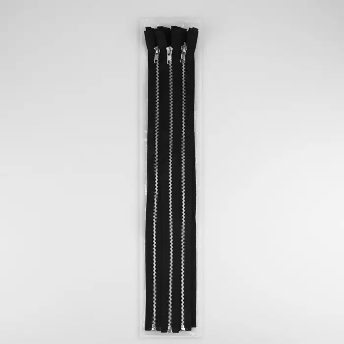 Молния металлическая, №5, разъёмная, замок автомат, 60 см, чёрная Молния металлическая, №5, разъёмная, замок автомат, 60 см, чёрная