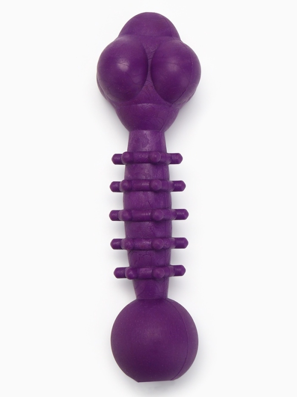 Игрушка жевательная Игрушка жевательная "Спортсмен", TPR, 15,5 см, фиолетовая