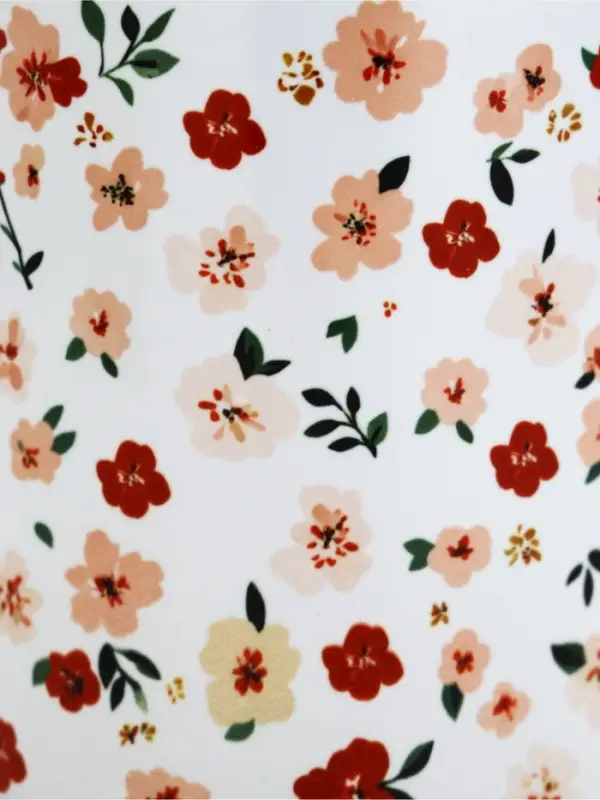 Гифтбокс с чаем, конфетами и еждневником "Цветочный паттерн"