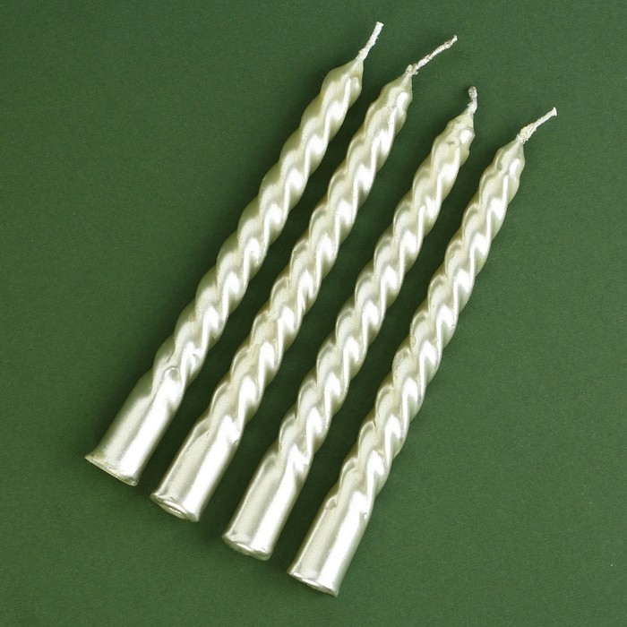 Новогодние свечи витые «Новый год: Поверь в мечту», без аромата, набор 4 шт, высота 15 см Новогодние свечи витые «Новый год: Поверь в мечту», без аромата, набор 4 шт, высота 15 см