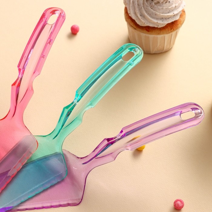 Нож - лопатка Доляна «Краски», 26 см, цвет МИКС Нож - лопатка Доляна «Краски», 26 см, цвет МИКС