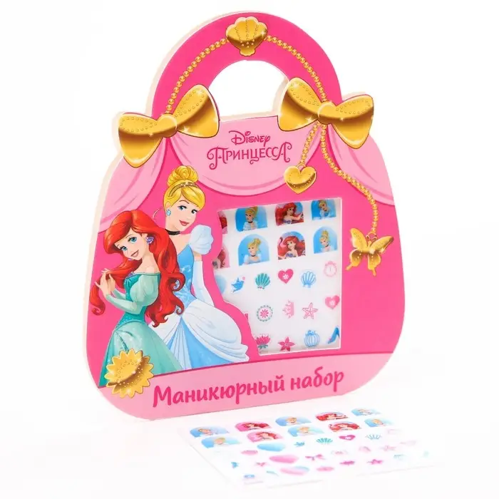 Маникюрный набор. Наклейки для ногтей, Принцессы