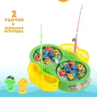 Рыбалка &laquo;Бабочка&raquo;: 18 рыбок, 2 удочки, заводная, МИКС