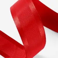 Лента декоративная, репсовая/атласная, 25 мм, 9.1 &plusmn; 0.5 м, красная №26