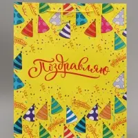 Пакет подарочный ламинированный, упаковка, &laquo;День рождения&raquo;, 40&times;49&times;15 см