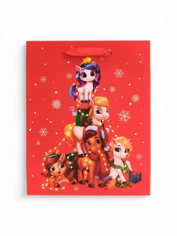 Пакет ламинированный подарочный «Новогодний», S 15×12×5.5 см